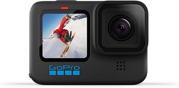 GoPro HERO10 Black with Dual Battery Charger + Battery (2 Rechargeable Batteries Total) and Sleeve + Lanyard (Black) - Image 3