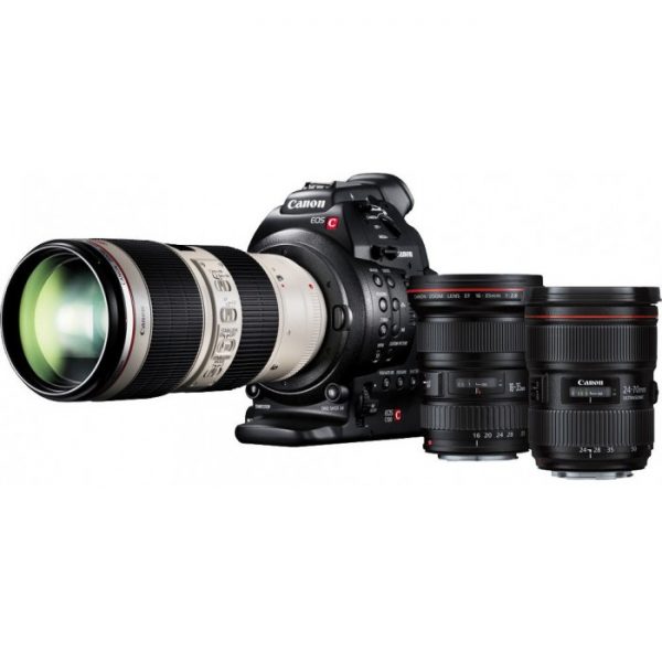 Canon EOS C100 MK II Camera With Dual Pixel CMOS AF & Triple Lens Package