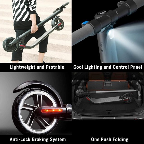 Segway Ninebot ES4 Electric Kick Scooter with External Battery, Lightweight and Foldable, Upgraded Motor Power, Dark Grey - Image 7