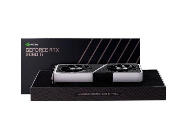 NVIDIA GeForce RTX 3060 Ti 8GB GDDR6 PCI Express 4.0 Graphics Card - Steel and Black