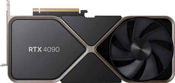 NVIDIA GeForce RTX 4090 Founders Edition Graphics Card 24GB GDDR6X - Titanium and Black